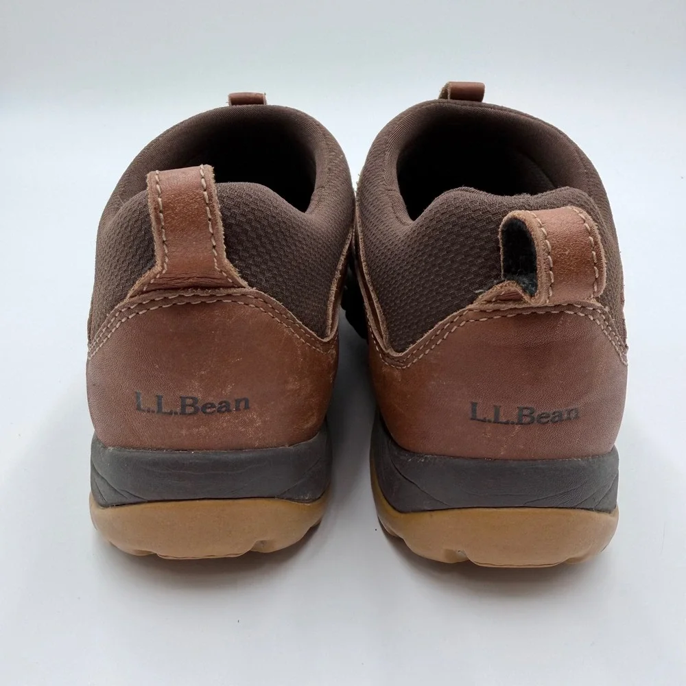 LL Bean Tek 2.5 Storm Chaser Slip On Duck Boots Brown Leather Womens 11 297729